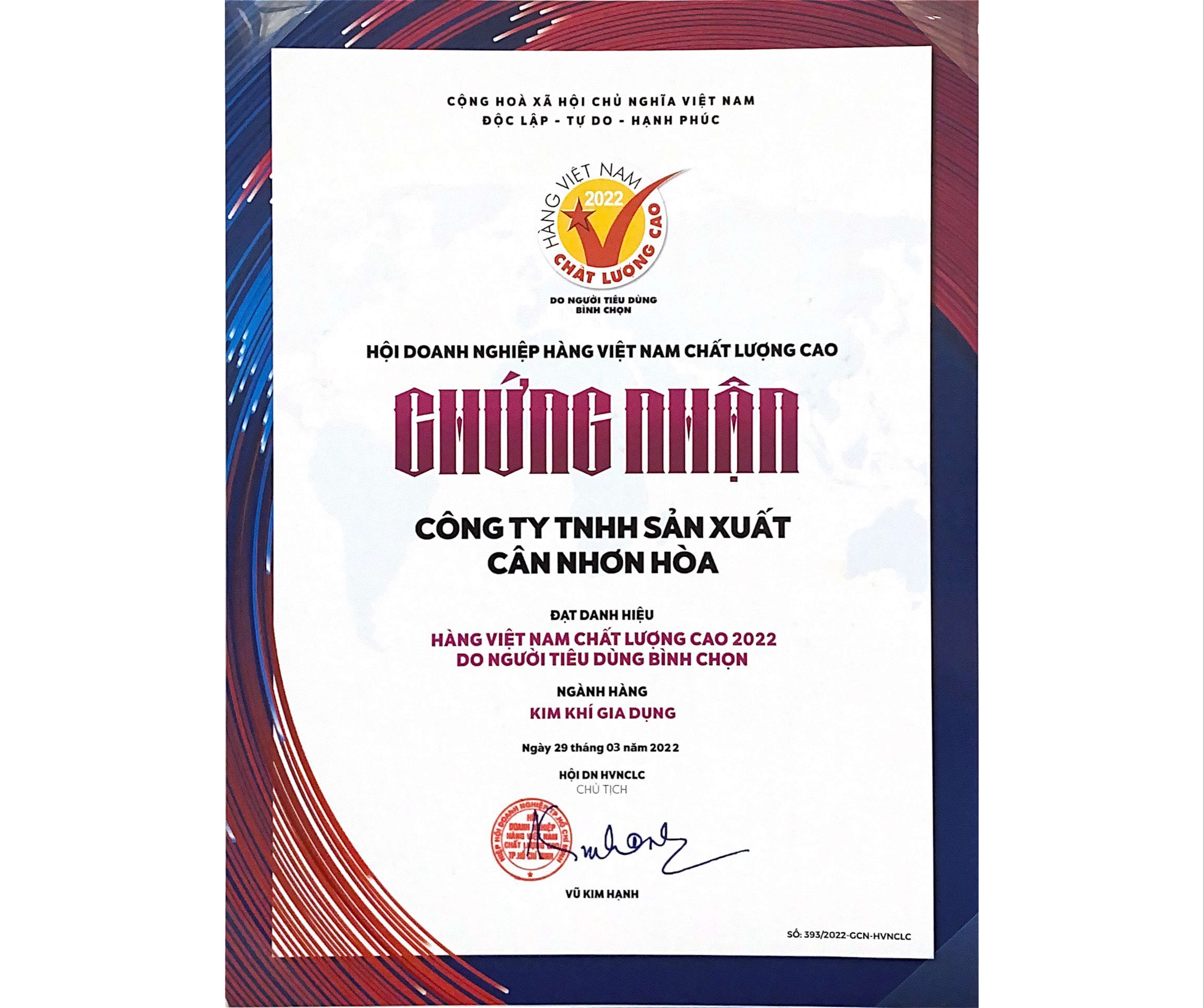 nhon-hoa-company-is-honored-to-win-the-title-of-high-quality-vietnamese-goods-in-2022-voted-by-consumers
