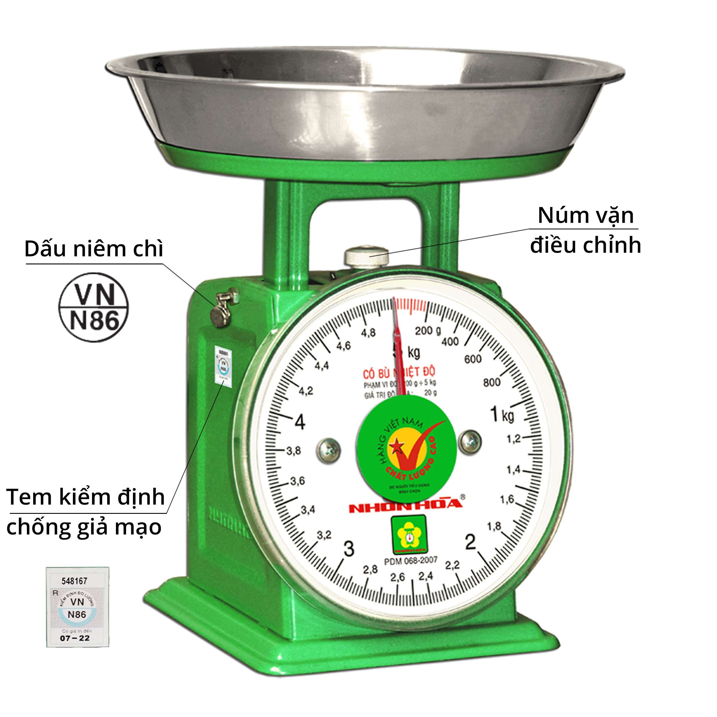Cân đồng hồ  5 kg