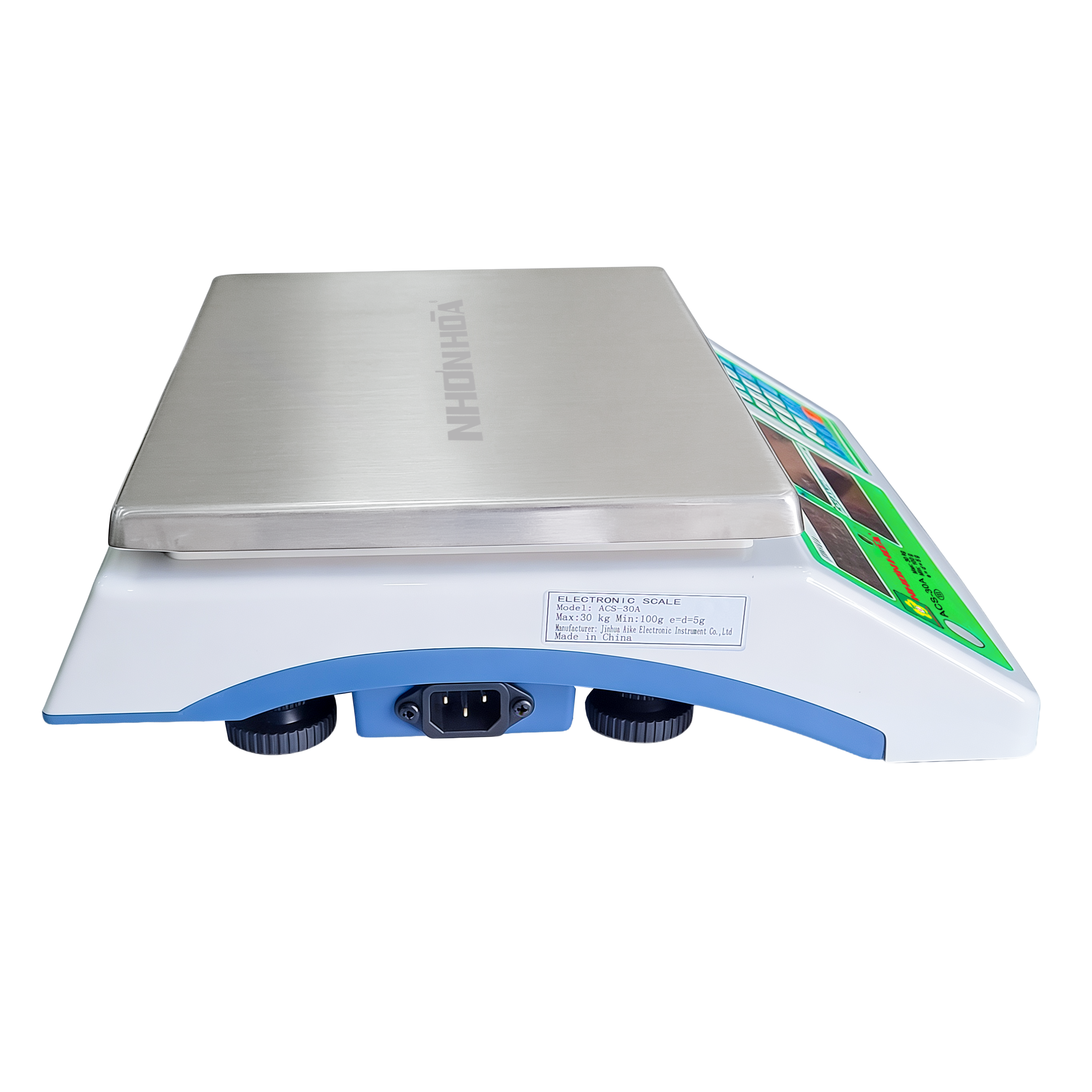 mặt hông trái cân đĩa điện tử Nhơn Hòa ACS-30A