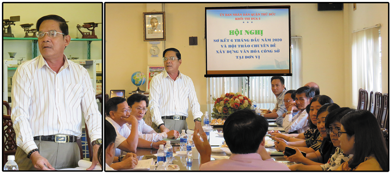Ông Trần Văn Hùng, Chủ tịch CĐ công ty CP Thương mại Cơ Khí Tân Thanh phát biểu ý kiến.